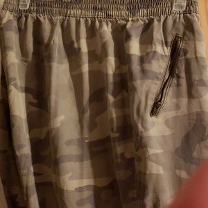 Camo Joggers  with tan olive colors